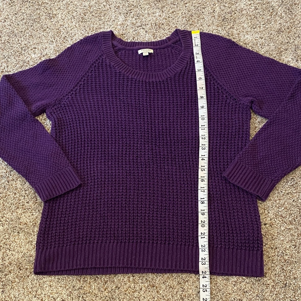 Sonoma Purple Sweater - M - Picture 4 of 4
